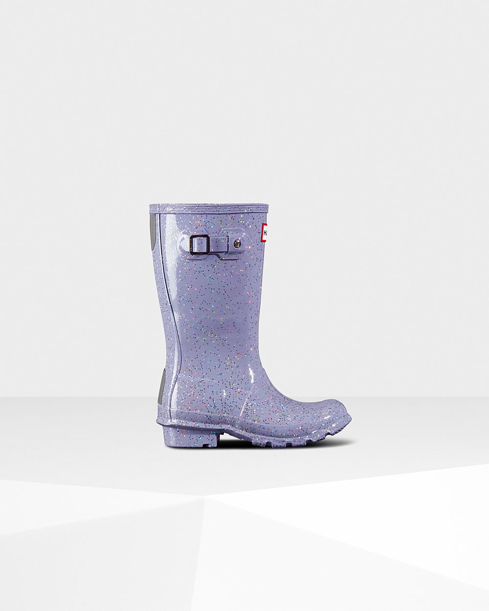 Kids Hunter Original Big Giant Glitter | Rain Boots Purple | NZ-17654-DHJW